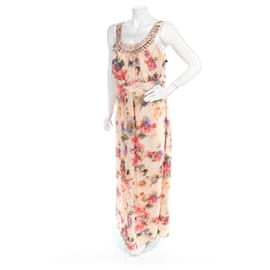 Robe longue à fleurs Jenny Packham Multicolore