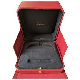 Cartier Authentic Love Bracelet bangle lined box and paper bag Red