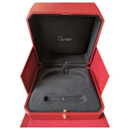 Cartier-Pulseira de amor autêntica caixa forrada com pulseira e saco de papel-Vermelho