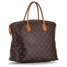 Louis Vuitton-Louis Vuitton Brown Monogram Lockit MM-Brown