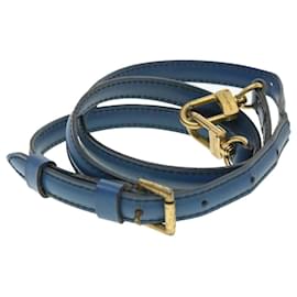Louis Vuitton-LOUIS VUITTON Epi Shoulder Strap 35.8""-42.9"" Blue LV Auth 39266-Blue