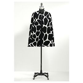 capa Valentino con estampado de jirafas Negro Blanco
