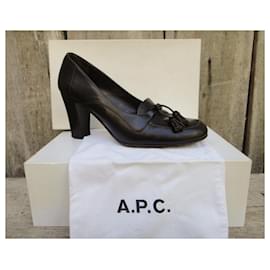 Apc-APC p heeled loafers 39-Dark brown