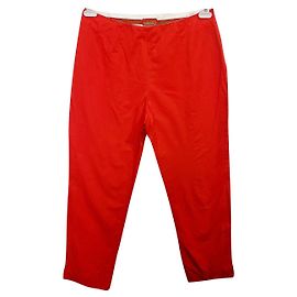 Kenzo Red Cotton Pants Red