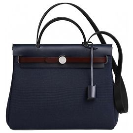 Hermès TASCHE HERMES HERBAG 31 Schwarz Bordeaux Dunkelblau