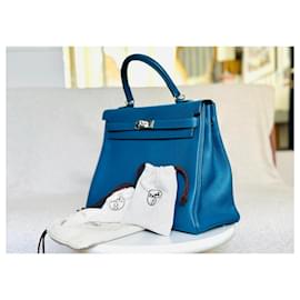 Hermès-Kelly 35-Blau,Marineblau