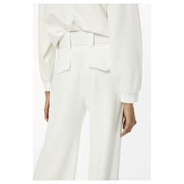 Victoria Beckham-Un pantalon, leggings-Blanc