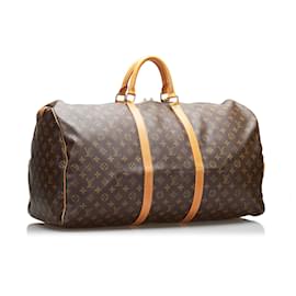 Louis Vuitton-Louis Vuitton Brown Monogram Keepall 60-Brown
