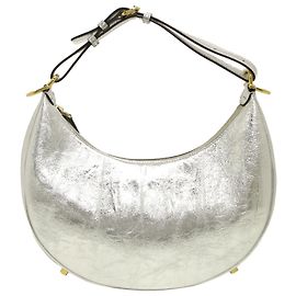 Fendi Silver Small Fendigraphy Hobo Prata