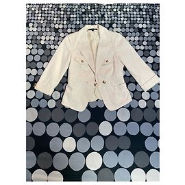 Autre Marque Blazer Celyn B by Elisabetta Franchi de algodón beige crema Beige Crema