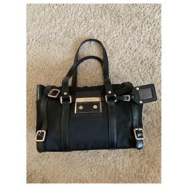 Autre Marque Borsa Prada in Nylon con Patta Nera Nero