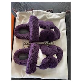 Hermès-Sandals-Purple