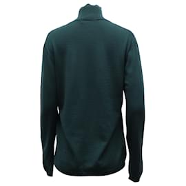 Marni-Marni Long Sleeve Turtleneck Sweater in Green Wool-Green