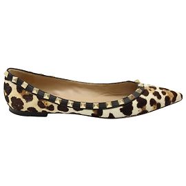 Bailarinas Rockstud de Valentino con estampado animal Pony Hair Otro