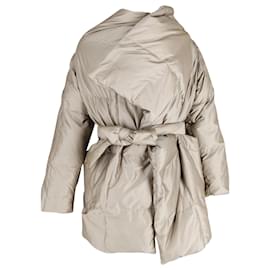 Vivienne Westwood Anglomania-Vivienne Westwood Anglomania Square Puffer Coat aus beiger Wolle-Beige