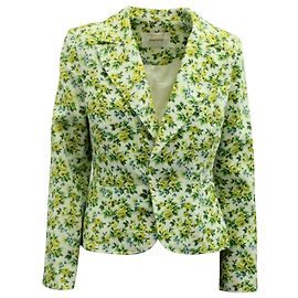 Zimmermann-Blazer mit Blumenmuster aus mehrfarbigem Leinen Andere Python drucken