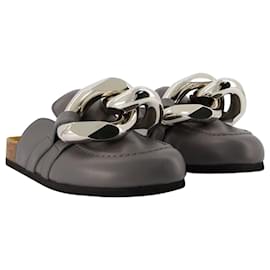 JW Anderson-Chain Mules - J.W. Anderson - Grey - Leather-Grey