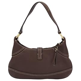 Coach-Coach hobo Shoulder Bag in Brown Leather-Brown