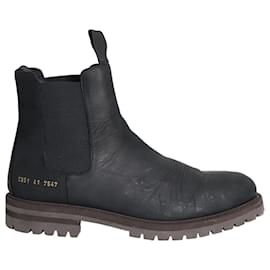 Autre Marque-Common Projects Chelsea Boots in Black Leather-Black