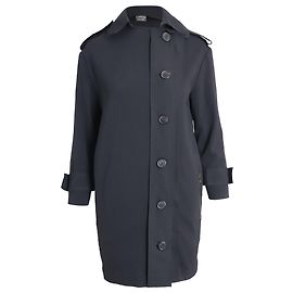 Trench Lanvin boutonné en polyester noir Noir