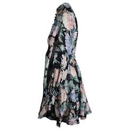 Zimmermann-Zimmermann Verity Rouleau Mini robe en lin à imprimé floral-Multicolore