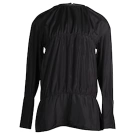 Marni-Marni Langarmshirt aus schwarzer Seide-Schwarz