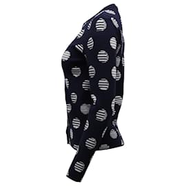 Kenzo-Kenzo Cardigan Polka Dot em viscose azul marinho-Outro