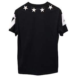 Givenchy-Givenchy Cuban Fit Star Applique 74 Polo Shirt in Black Cotton-Other