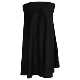 Alaïa-Alaia Sleeveless Swing Dress in Black Viscose-Black