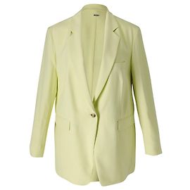 Hugo Boss Relaxed Fit Einreihiger Blazer aus gelber Viskose Gelb