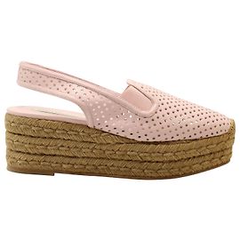 Stella Mc Cartney Sandali con plateau espadrillas Slingback di Stella McCartney in ecopelle rosa Rosa
