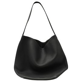 The row A Linha Grande N/Bolsa Tote S Park em Couro Preto Preto