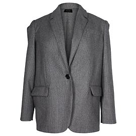 Blazer Oversized Isabel Marant em lã virgem cinza Cinza