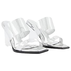 Alexander Mcqueen-Sandals - Alexander Mcqueen - Grey - Leather-Metallic