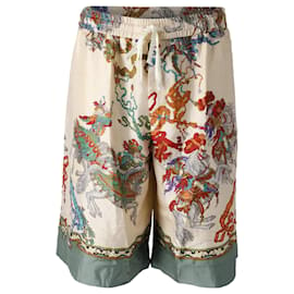 Gucci-Gucci Warrior Print Bermuda Shorts in Multicolor Silk-Other