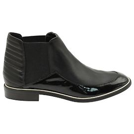 Nicholas Kirkwood Quilted Ankle Boots in Black Leather Black