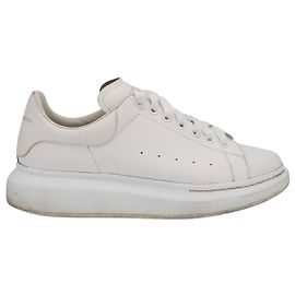 Alexander Mcqueen Baskets Oversize pour Homme en Cuir de Veau Blanc Blanc