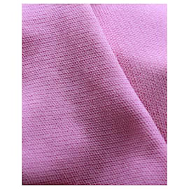 Maje-Maje Radene Minikleid mit Zopfbesatz aus rosa Viskose-Pink