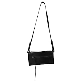 Rick Owens-Bolsa Duas Vias Rick Owens em Couro Preto-Preto