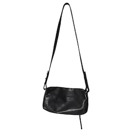 Rick Owens-Bolsa Duas Vias Rick Owens em Couro Preto-Preto