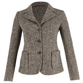 Jaqueta Blazer Abotoado Miu Miu em Marrom Lana Vergine Marrom