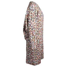 Chloé-Vestido de manga comprida com estampa de leopardo Chloe em viscose animal print multicolorido-Outro