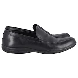 Prada-Prada Sports Slip On Loafers in Black Leather -Black