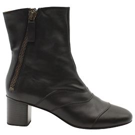Chloé Lexie Stiefeletten aus schwarzem Kalbsleder Schwarz