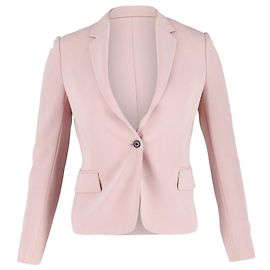 Joseph Single Button Blazer in Pastel Pink Acetate Pink Other