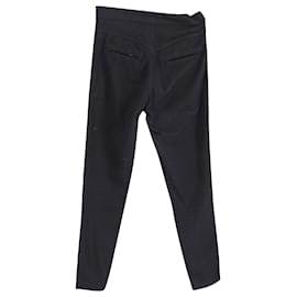 Isabel Marant-Isabel Marant Pantalon zippé en coton noir-Noir