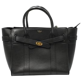 Mulberry-Mulberry Zipped Bayswater in Black Classic Grain Leather-Black