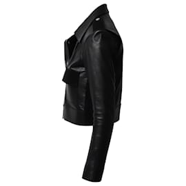 Balenciaga-Balenciaga Short Jacket in Black Leather -Black