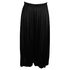 Céline-Pantalon large plissé Celine en triacétate noir-Noir