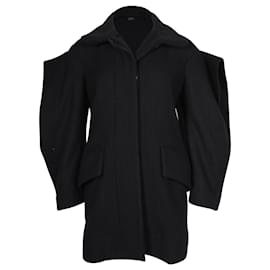 Vivienne Westwood-Abrigo de manga extragrande en lana negra de Vivienne Westwood-Negro
